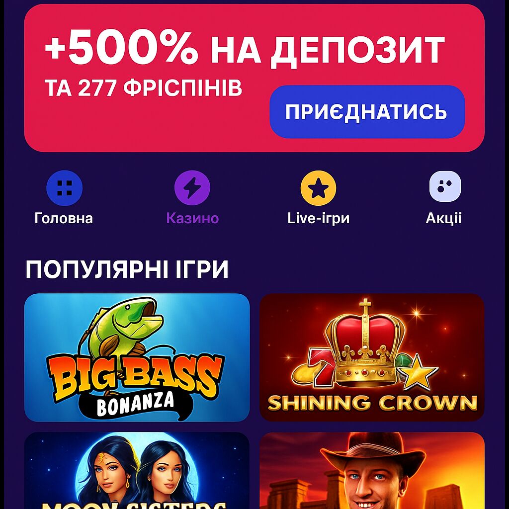 ІНТЕРФЕЙС МОБІЛЬНОЇ ВЕРСІЇ КОСМОЛОТ